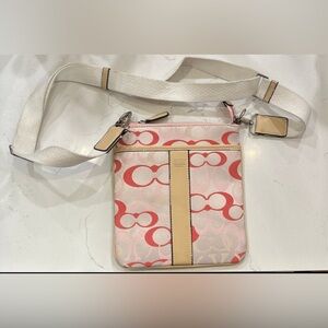 Pink Vintage Coach Purse Monogram